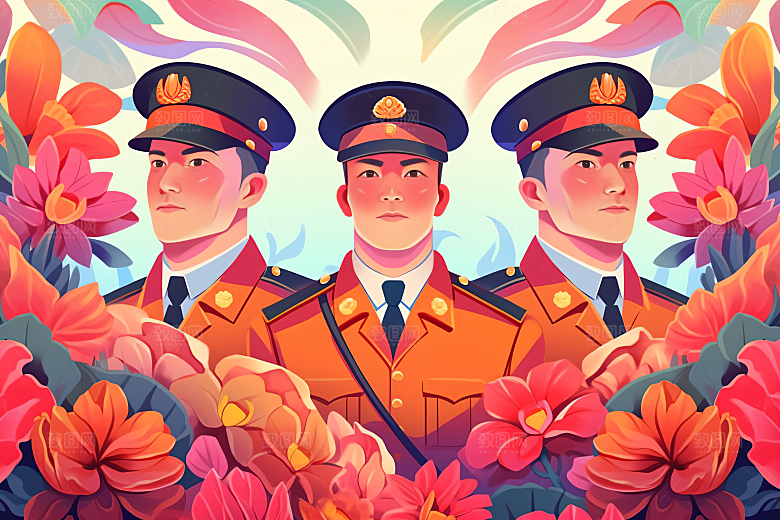 各行各业人物行业形象插画