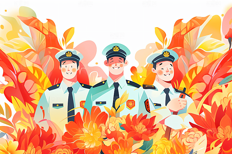 各行各业人物行业致敬劳动者插画