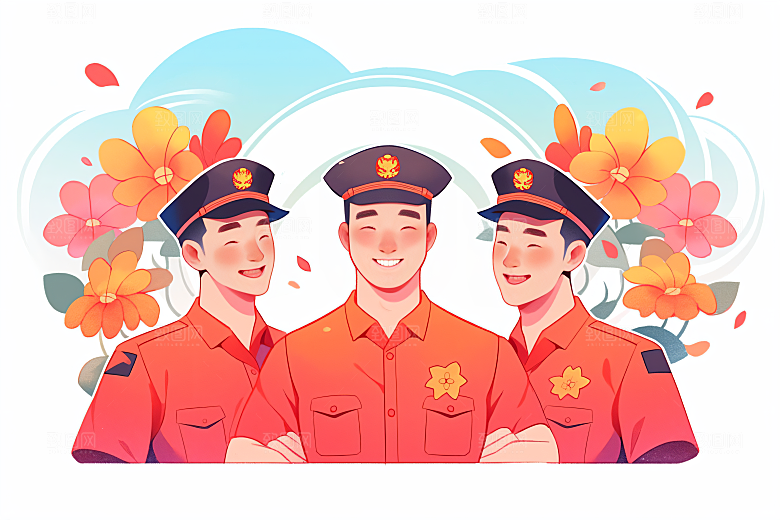 各行各业人物行业致敬劳动者插画