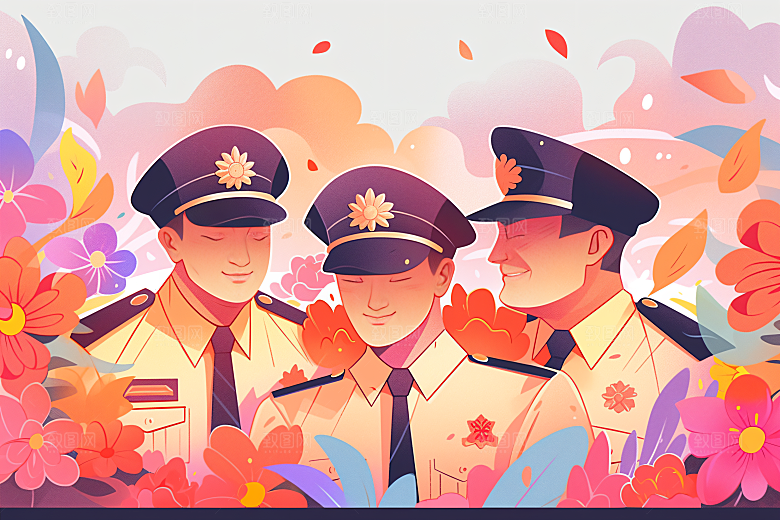 各行各业人物行业工种插画