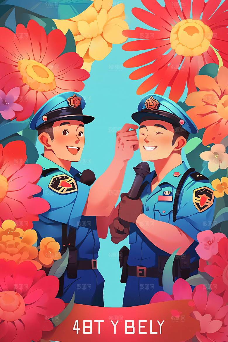各行各业人物工种致敬劳动者插画