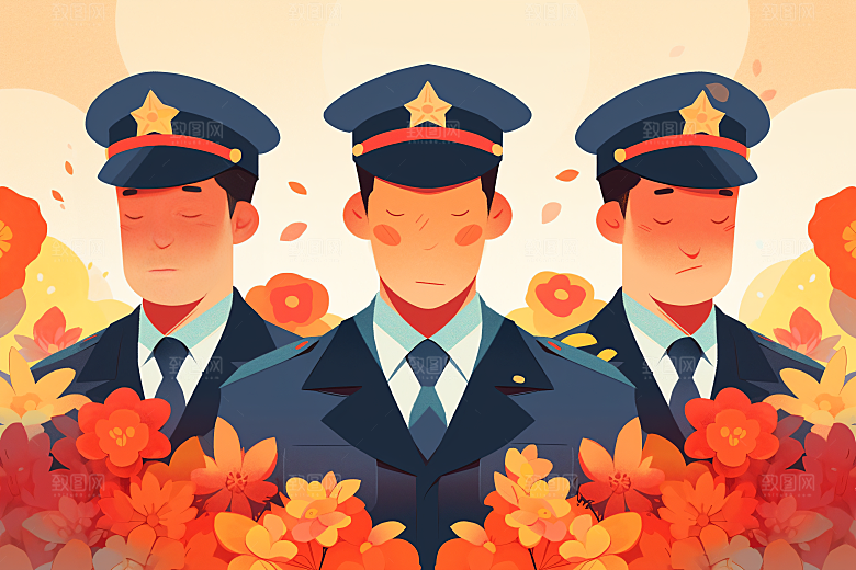 各行各业人物行业肖像插画