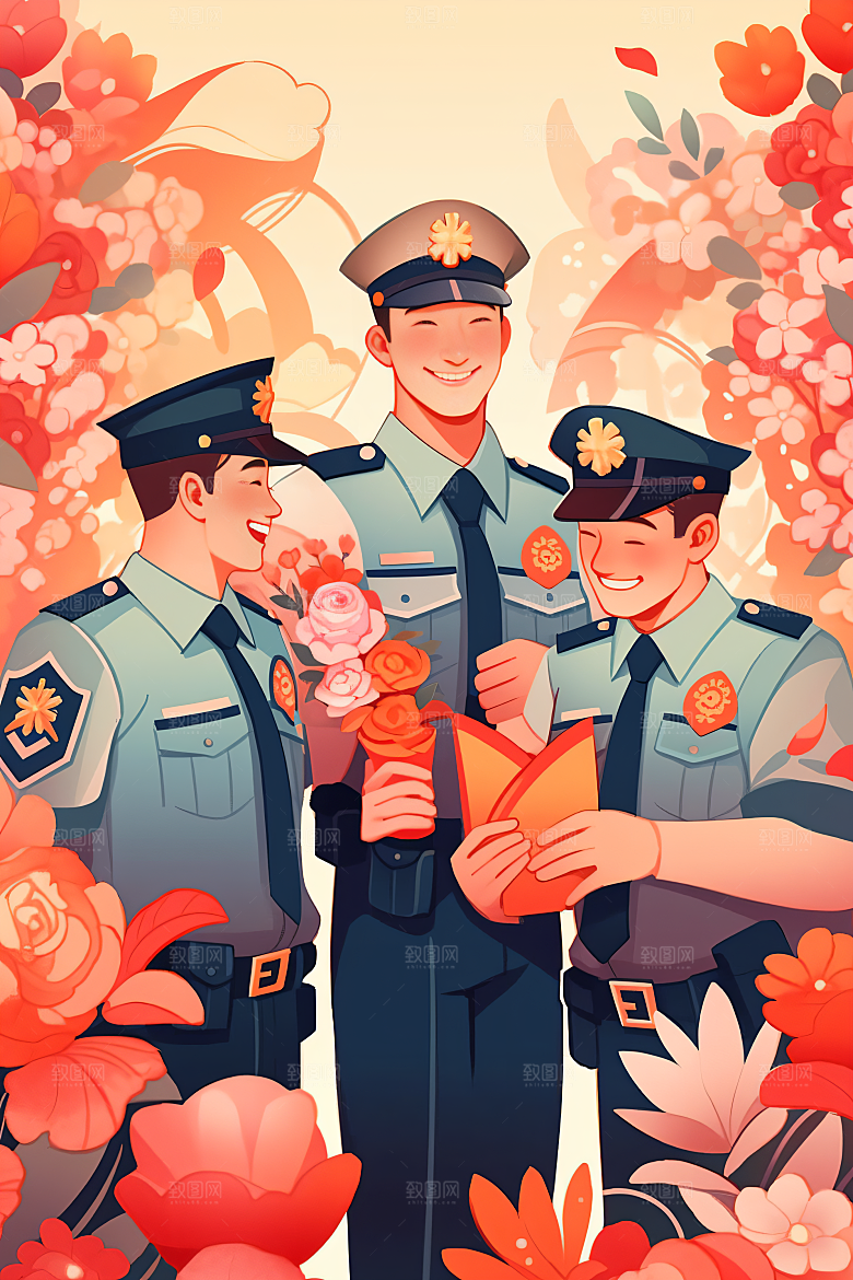 各行各业人物五一劳动节致敬劳动者插画
