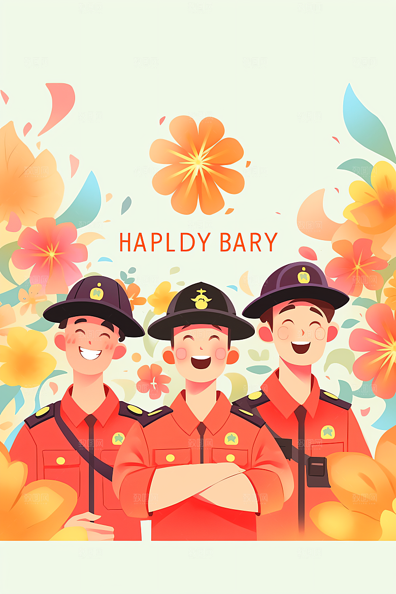 各行各业人物工种不同职业插画