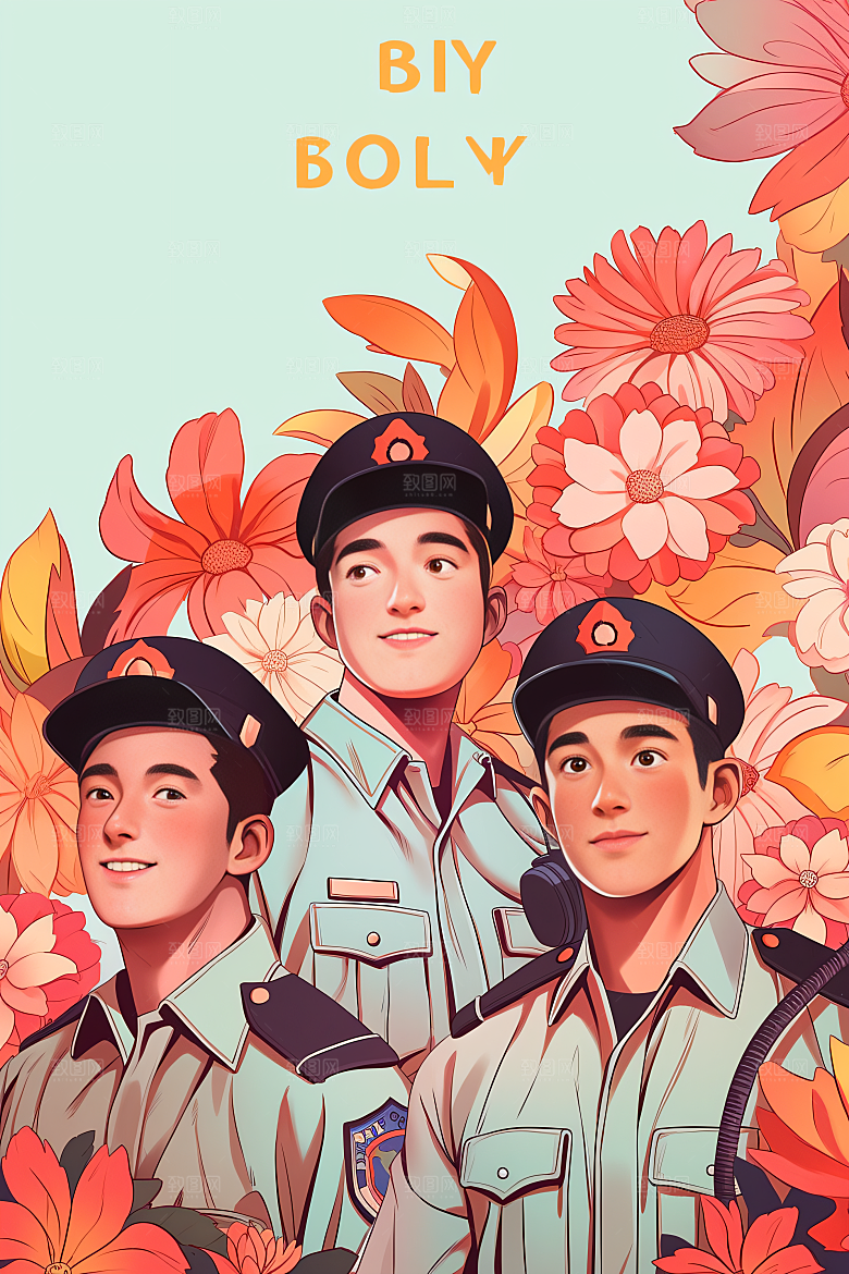 各行各业人物肖像行业插画