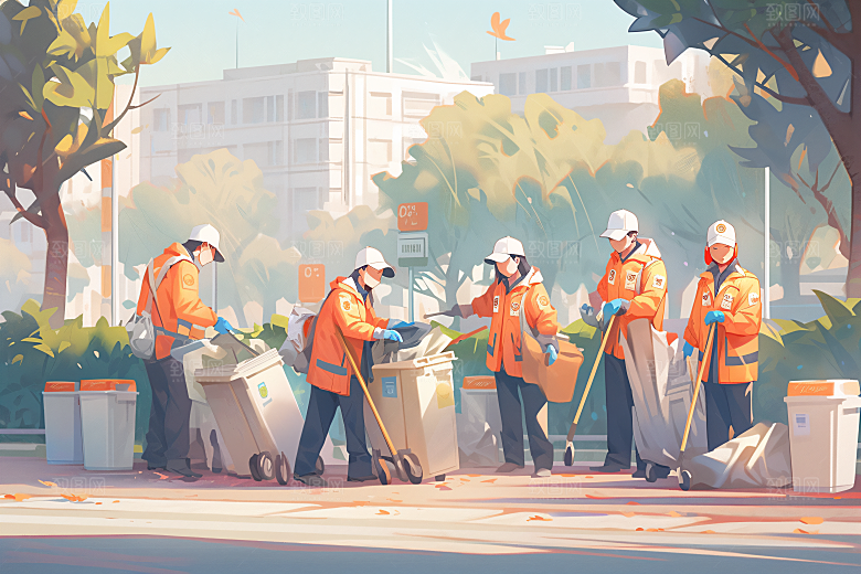各行各业人物行业五一劳动节插画