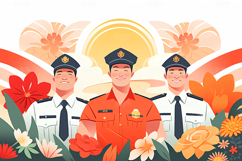 各行各业人物工种五一劳动节插画