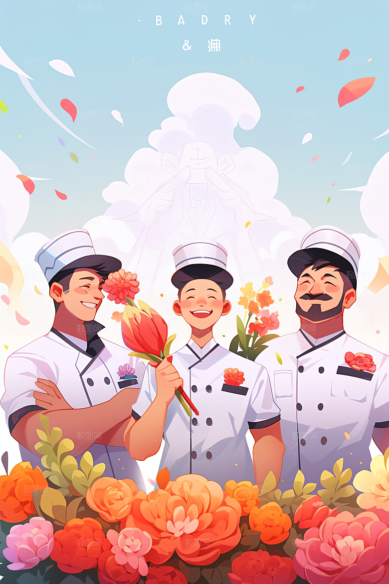 各行各业人物五一劳动节形象插画