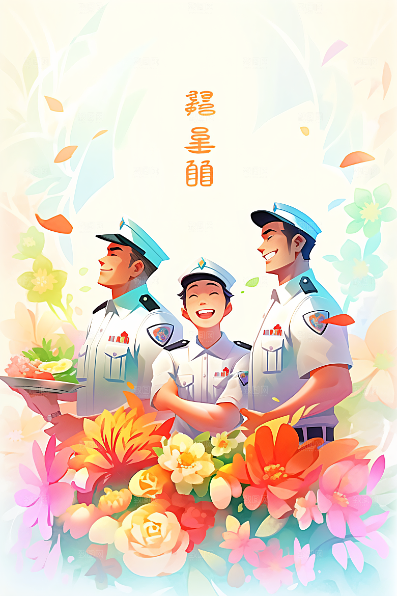 各行各业人物形象工种插画
