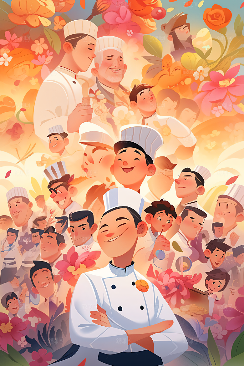 各行各业人物不同职业致敬劳动者插画