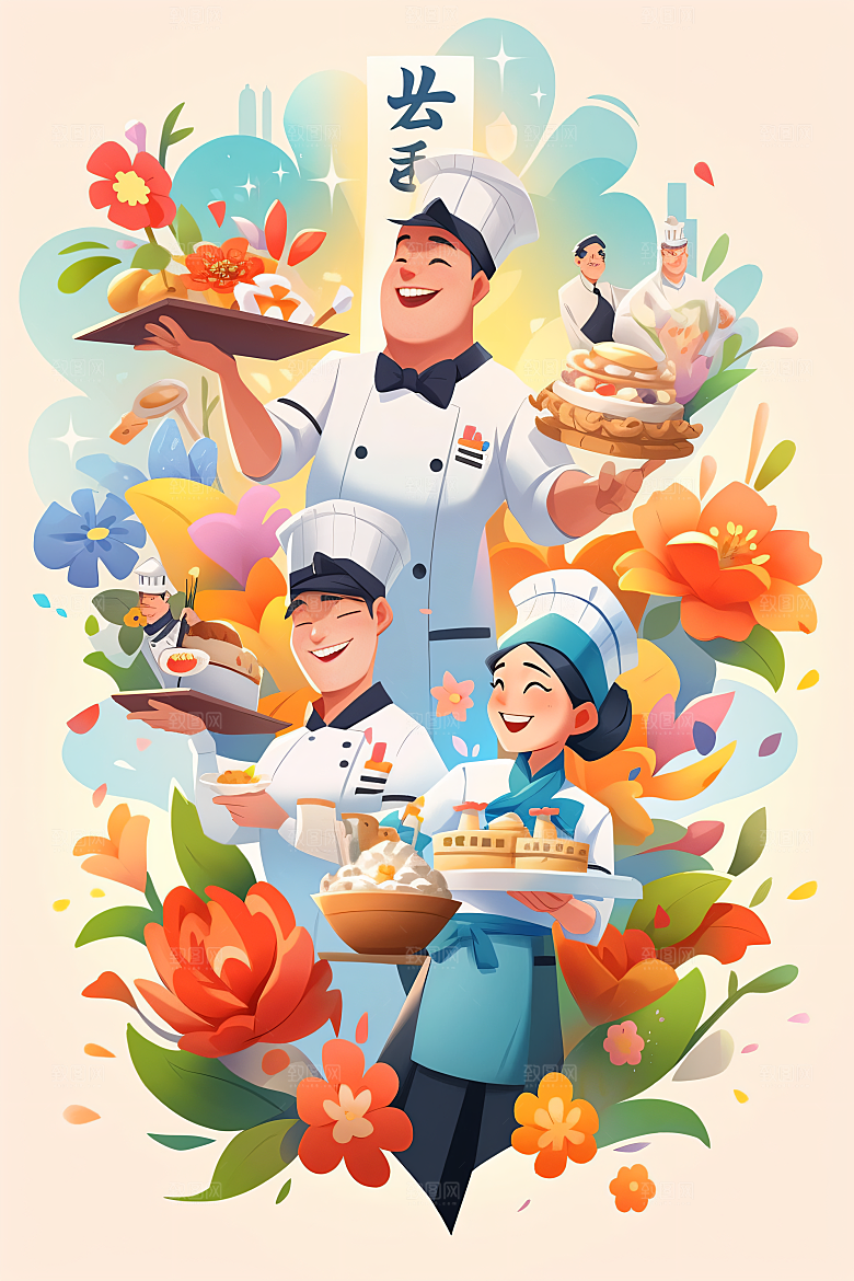 各行各业人物人物行业插画