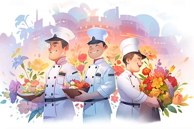 各行各业人物工种不同职业插画
