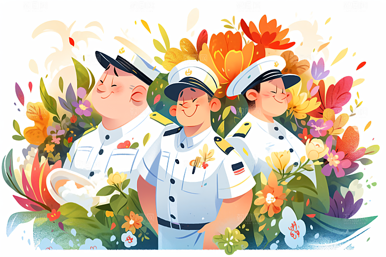 各行各业人物不同职业致敬劳动者插画
