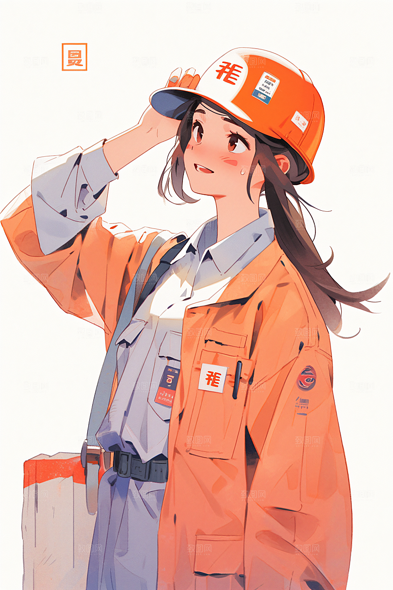 各行各业人物行业工种插画