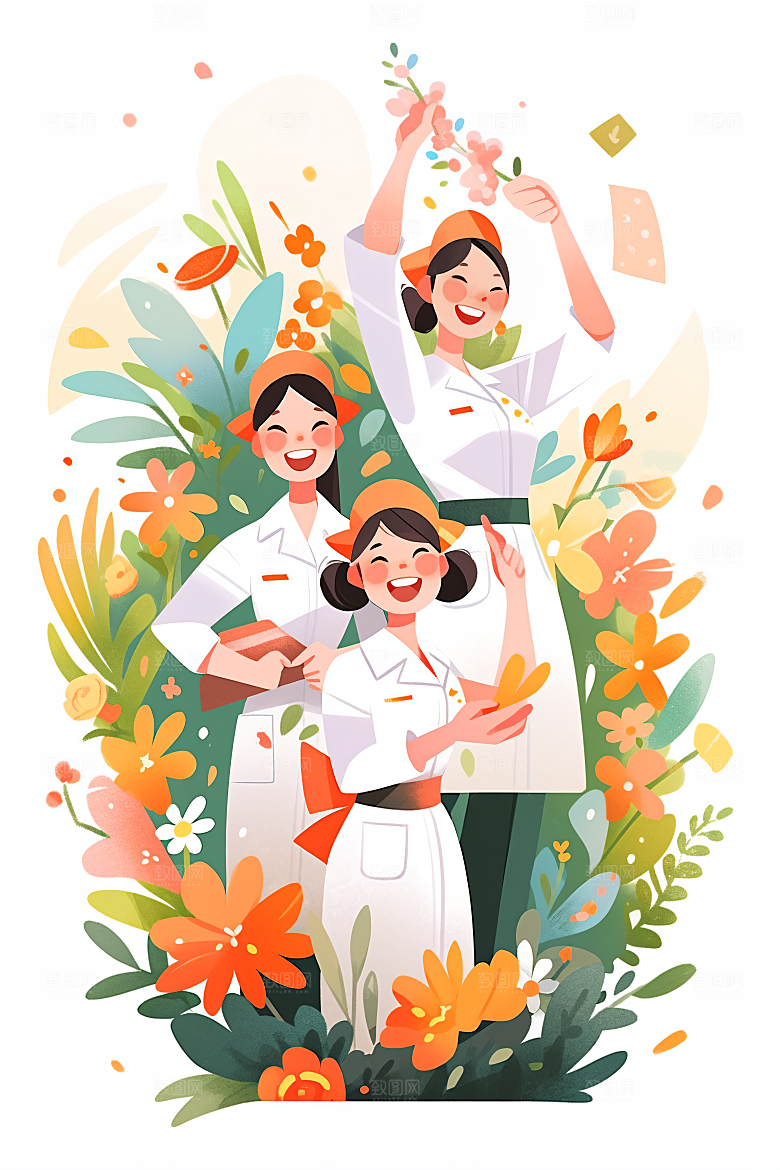 各行各业人物工种不同职业插画