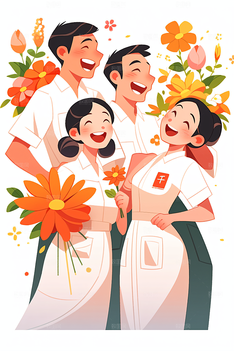 各行各业人物行业形象插画