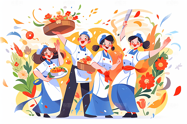 各行各业人物行业人物插画