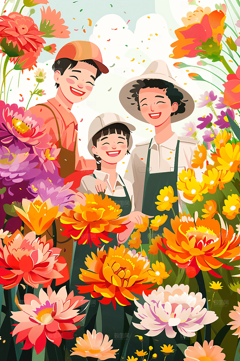 各行各业人物人物形象插画