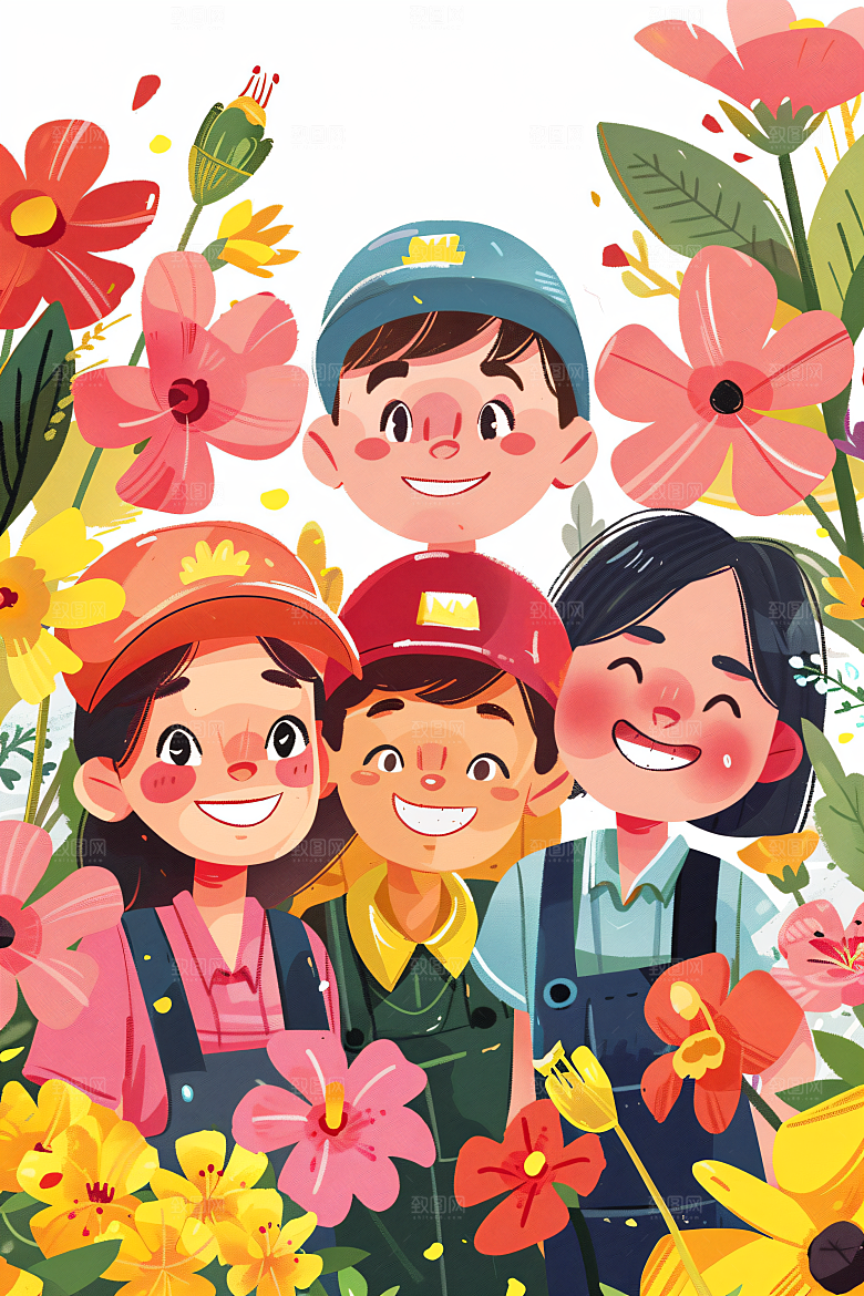 各行各业人物不同职业人物插画