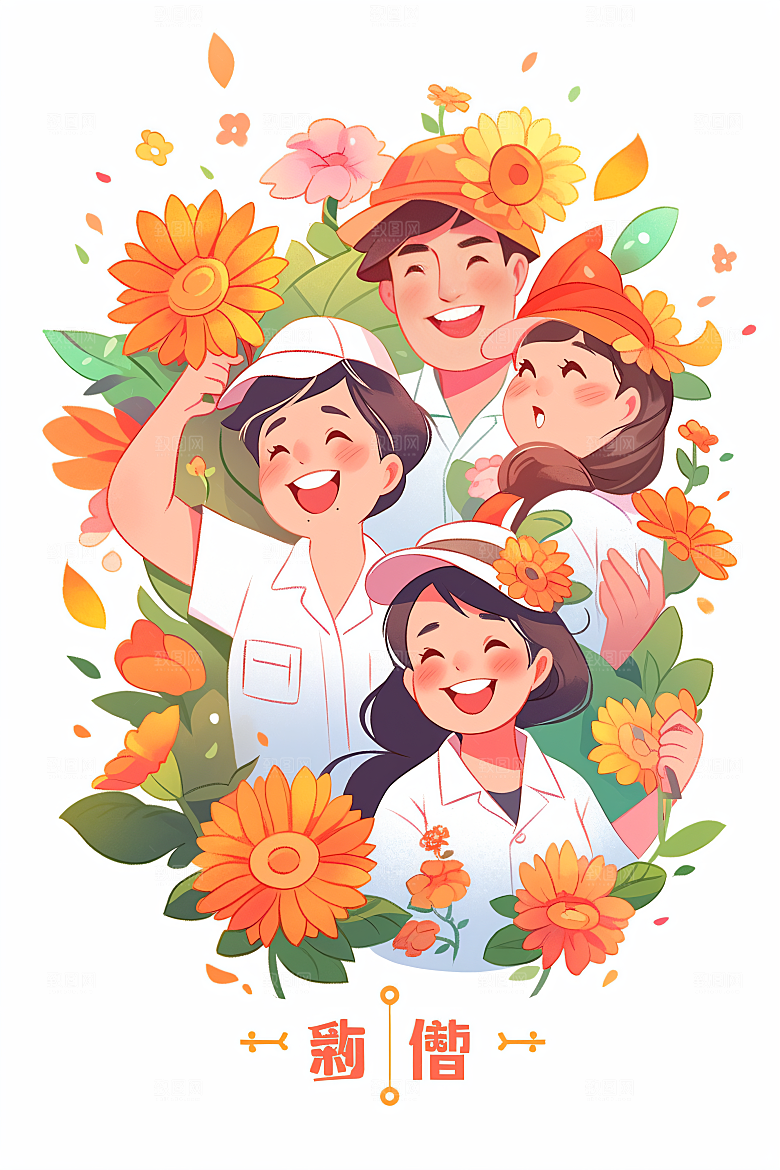 各行各业人物人物形象插画