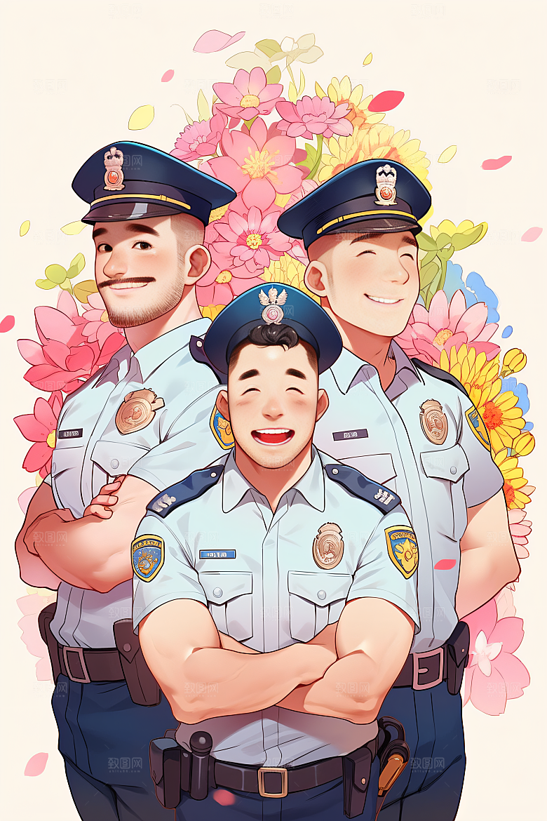 各行各业人物不同职业行业插画