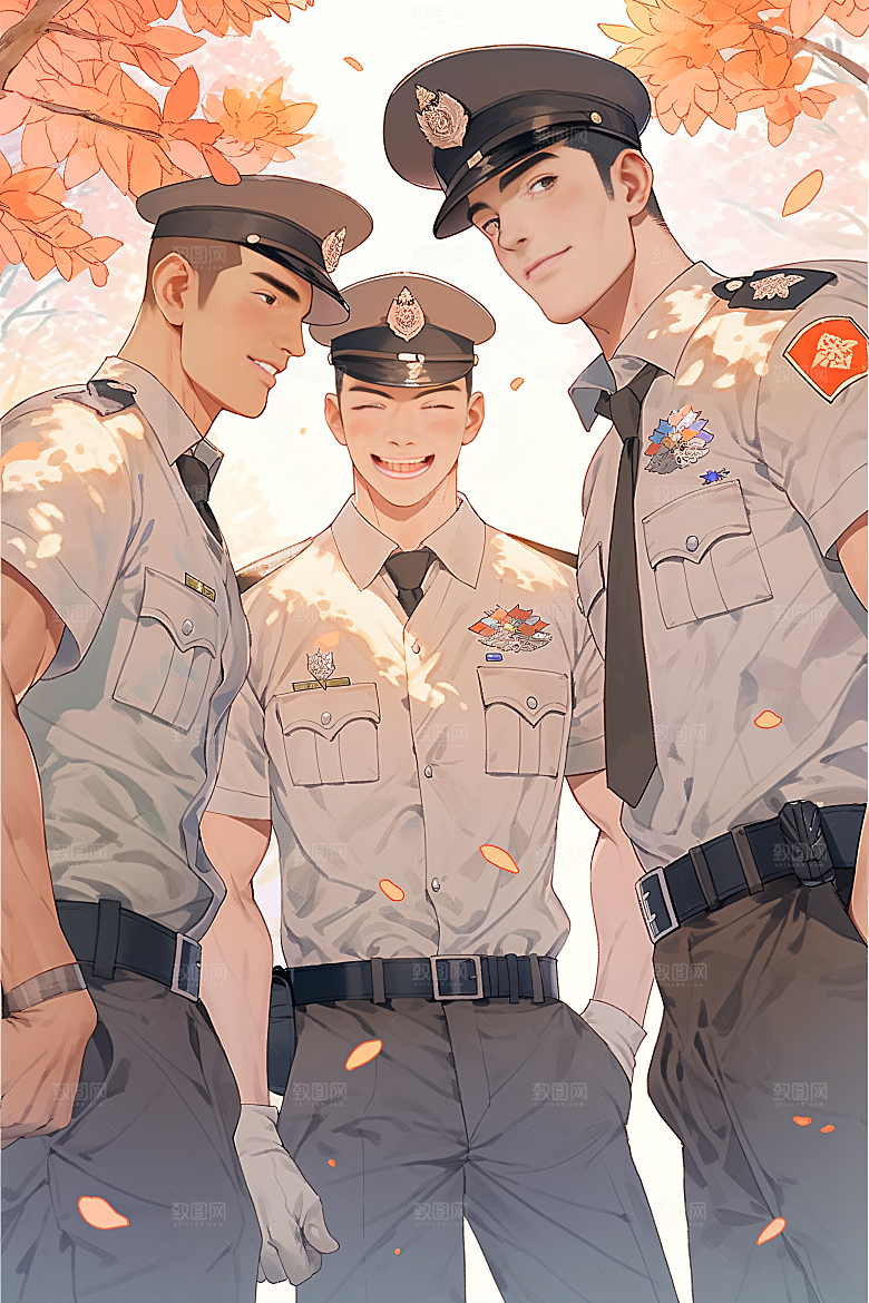 各行各业人物形象不同职业插画
