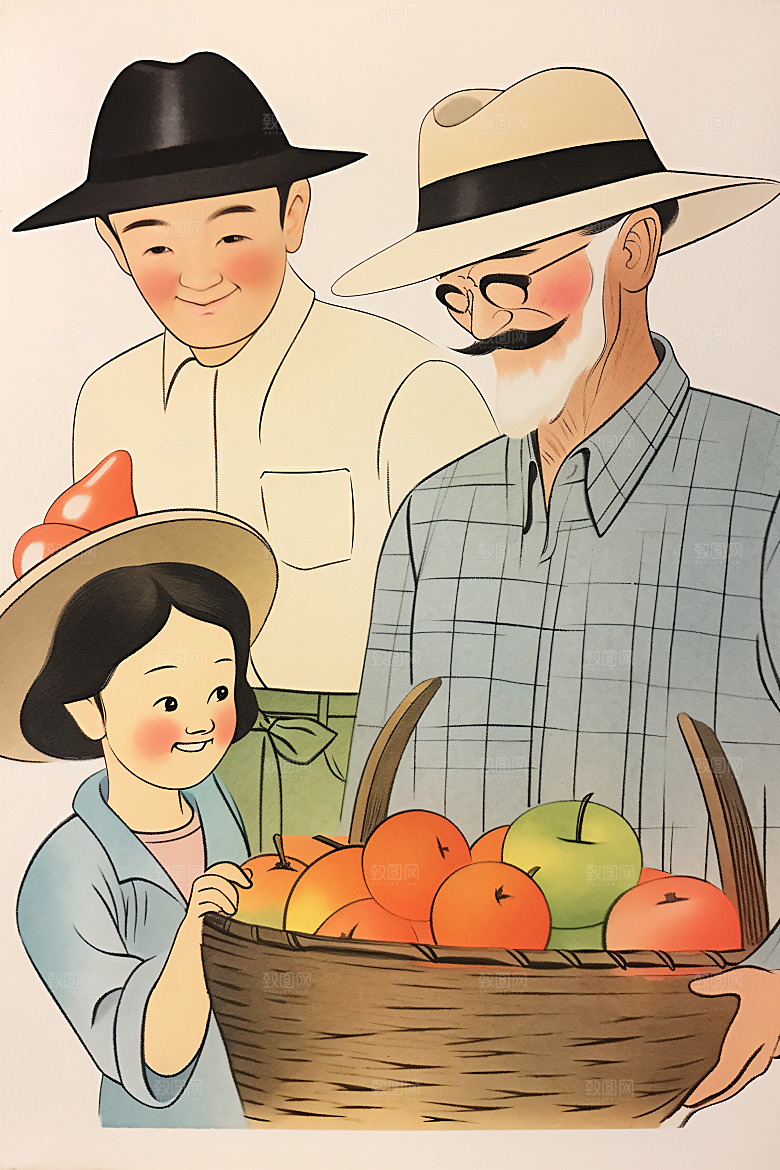 各行各业人物行业形象插画