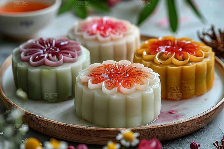 中秋月饼中秋节高清摄影图