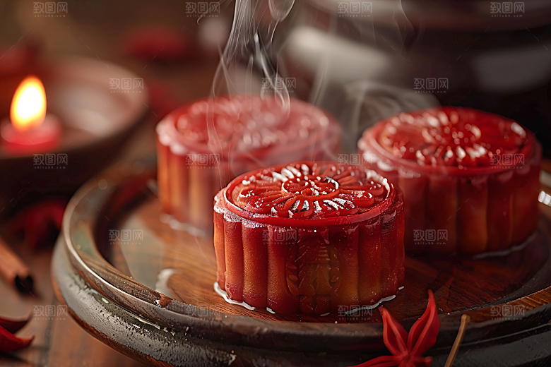 中秋月饼莲蓉月饼文化摄影图