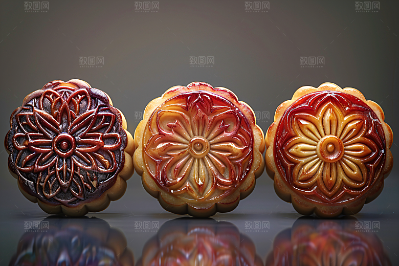 中秋月饼传统节日文化摄影图