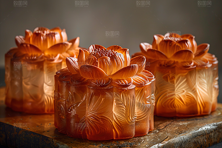 中秋月饼传统节日美味摄影图