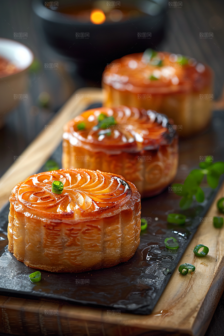中秋月饼莲蓉月饼广式月饼摄影图