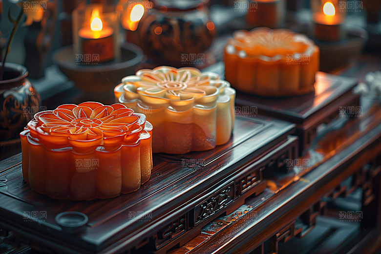 中秋月饼文化广式月饼摄影图