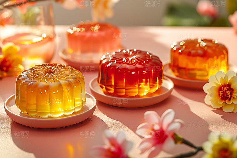 中秋月饼广式月饼中秋节摄影图