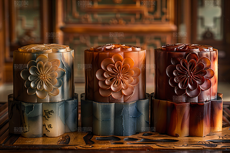 中秋月饼中秋节传统节日摄影图