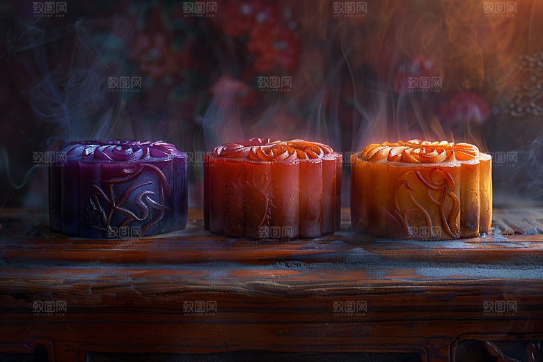 中秋月饼莲蓉月饼中秋节摄影图