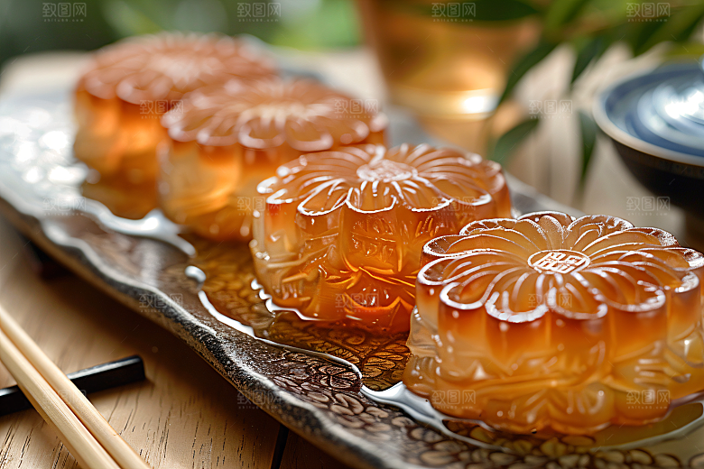 中秋月饼中秋节广式月饼摄影图