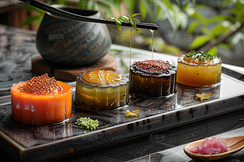 中秋月饼传统节日中秋节摄影图