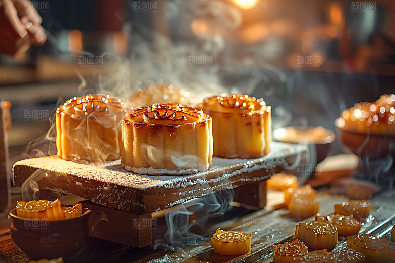中秋月饼广式月饼文化摄影图