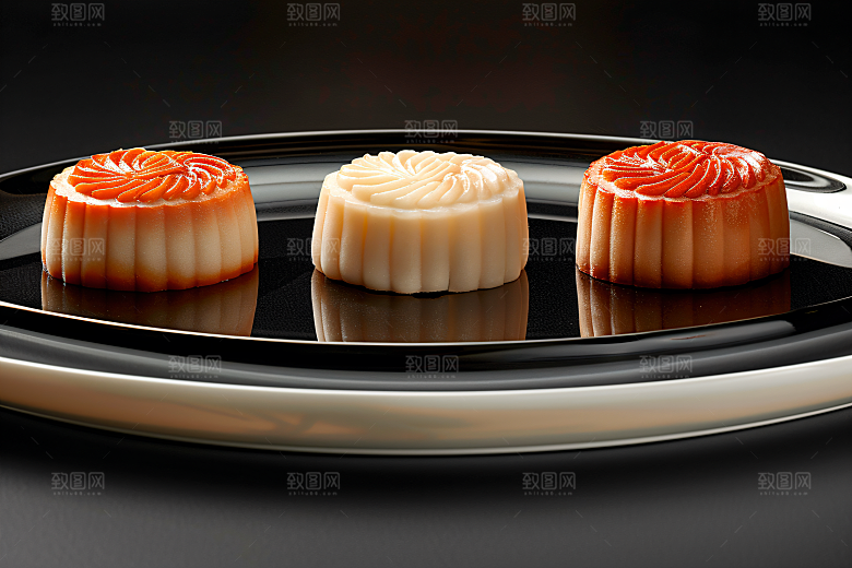 中秋月饼高清糕点摄影图