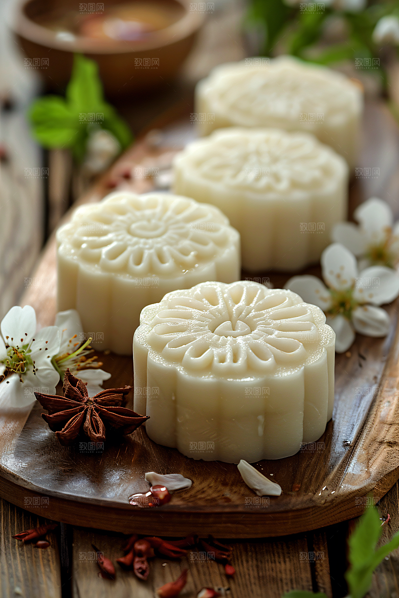 中秋月饼高清中秋节摄影图