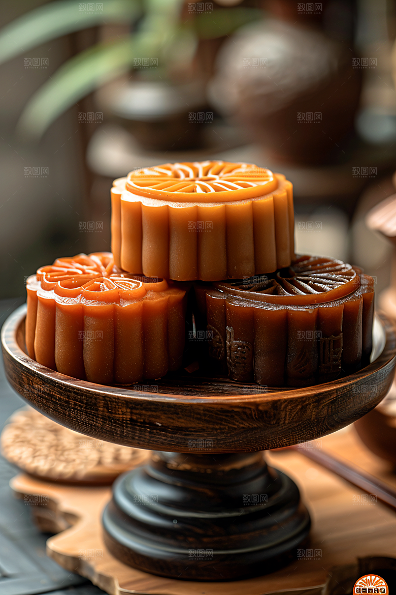中秋月饼中秋节高清摄影图