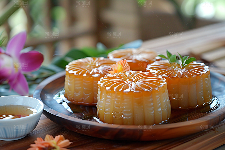 中秋月饼文化莲蓉月饼摄影图