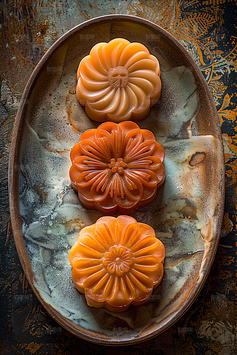 中秋月饼传统节日莲蓉月饼摄影图