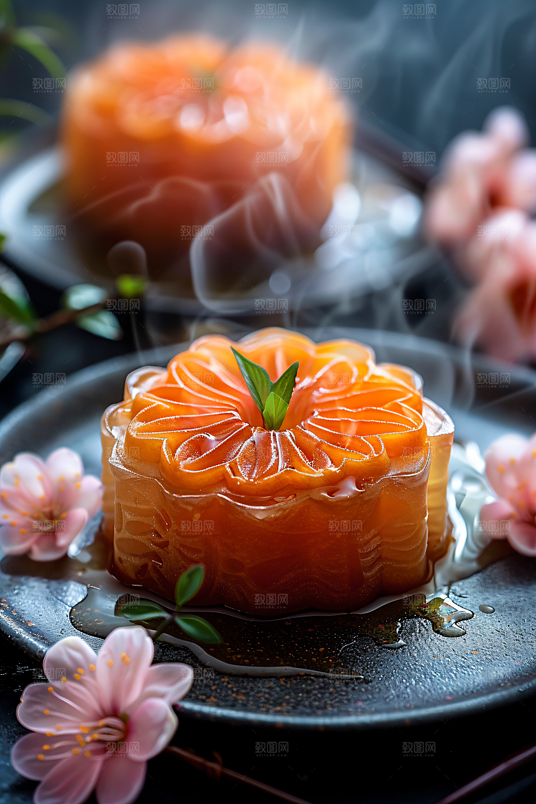 中秋月饼糕点莲蓉月饼摄影图