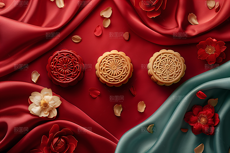 中秋月饼莲蓉月饼文化摄影图