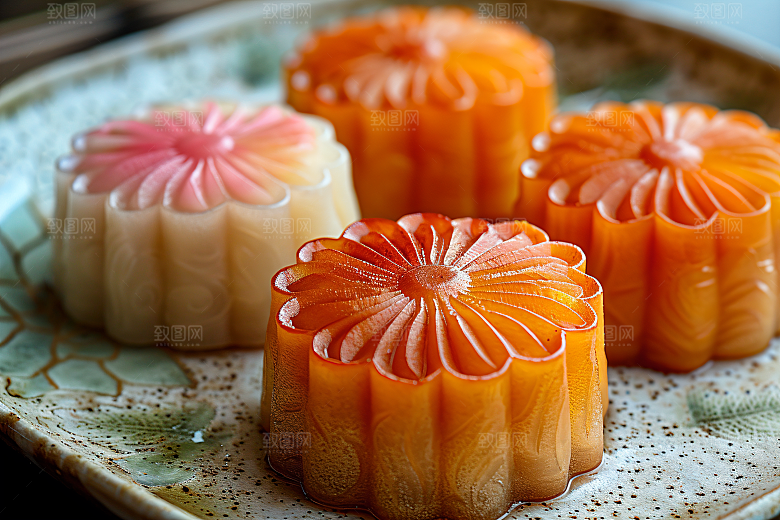 中秋月饼美味高清摄影图