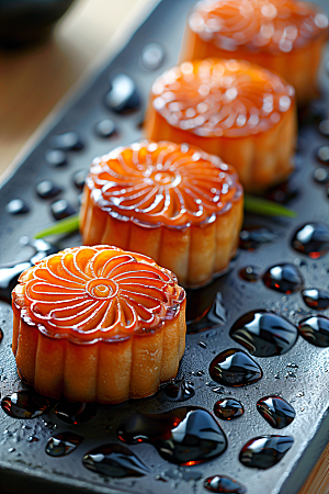 中秋月饼传统节日文化摄影图