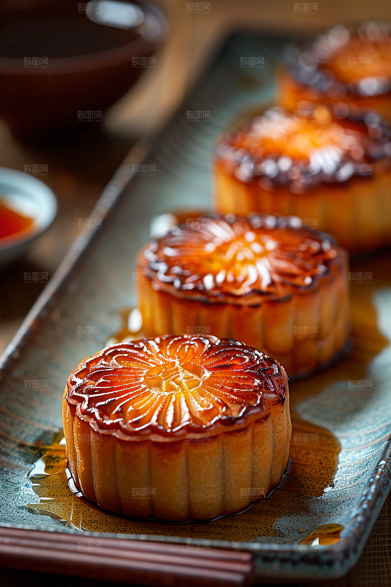 中秋月饼文化高清摄影图