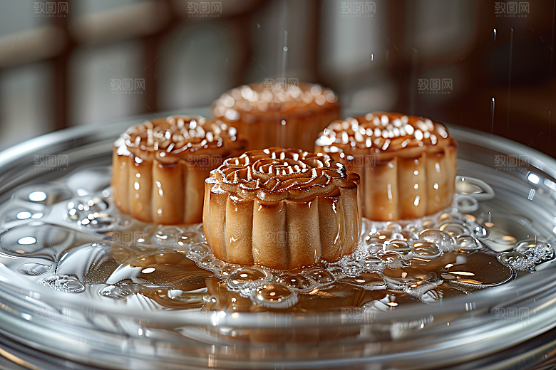 中秋月饼高清美食摄影图